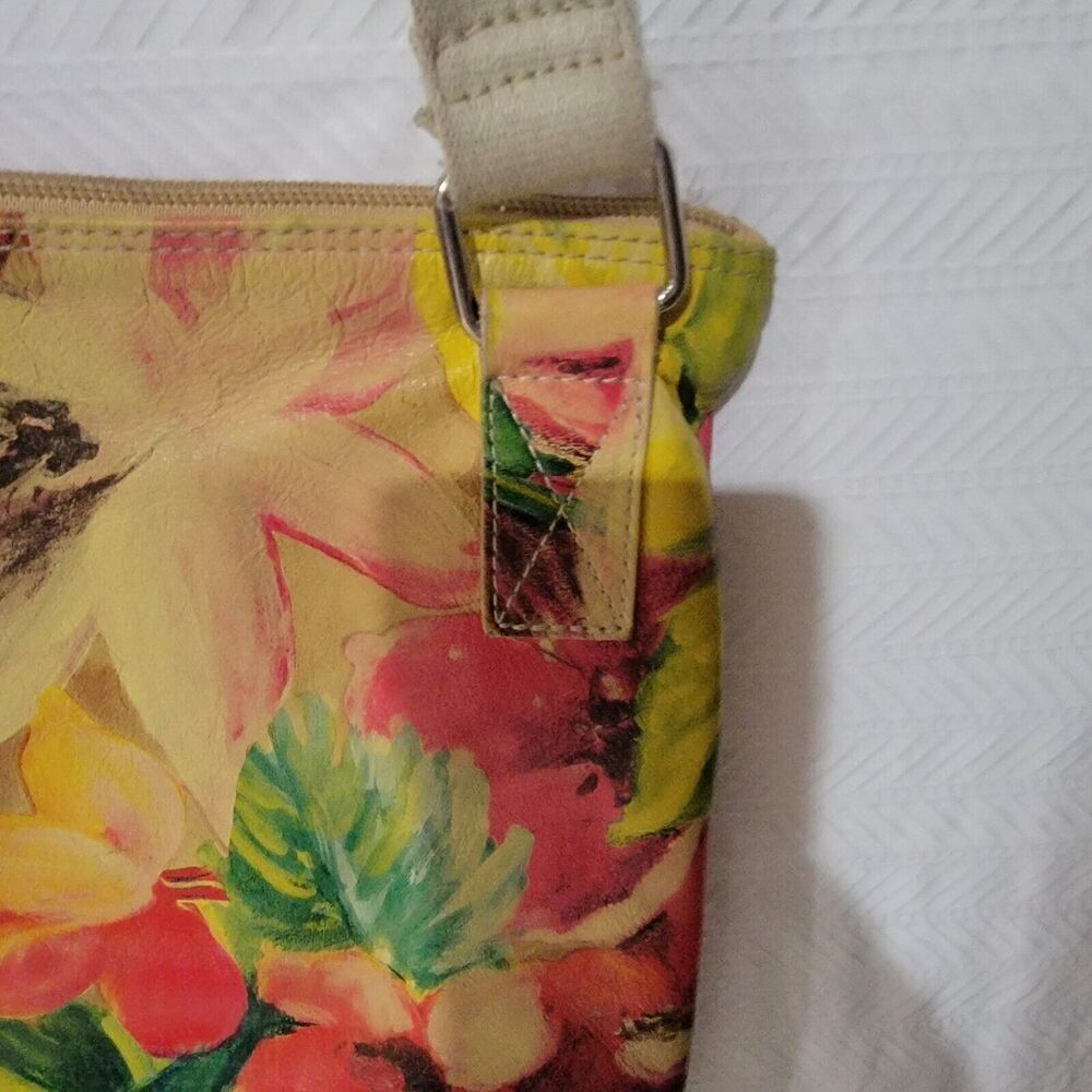 Maurizio Taiuti Tropical Crossbody Bag Purse Adjustable Strap Floral - Picture 5 of 16